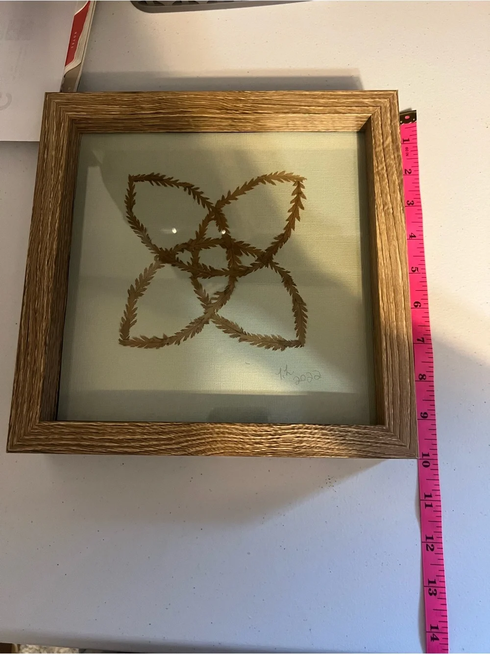 Framed Botanical Celtic Knot Wall Art